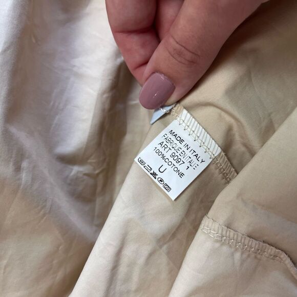 Roberta Turconi Sleeveless Cream Maxi Tiered Dress Size M NWT - Picture 5 of 5